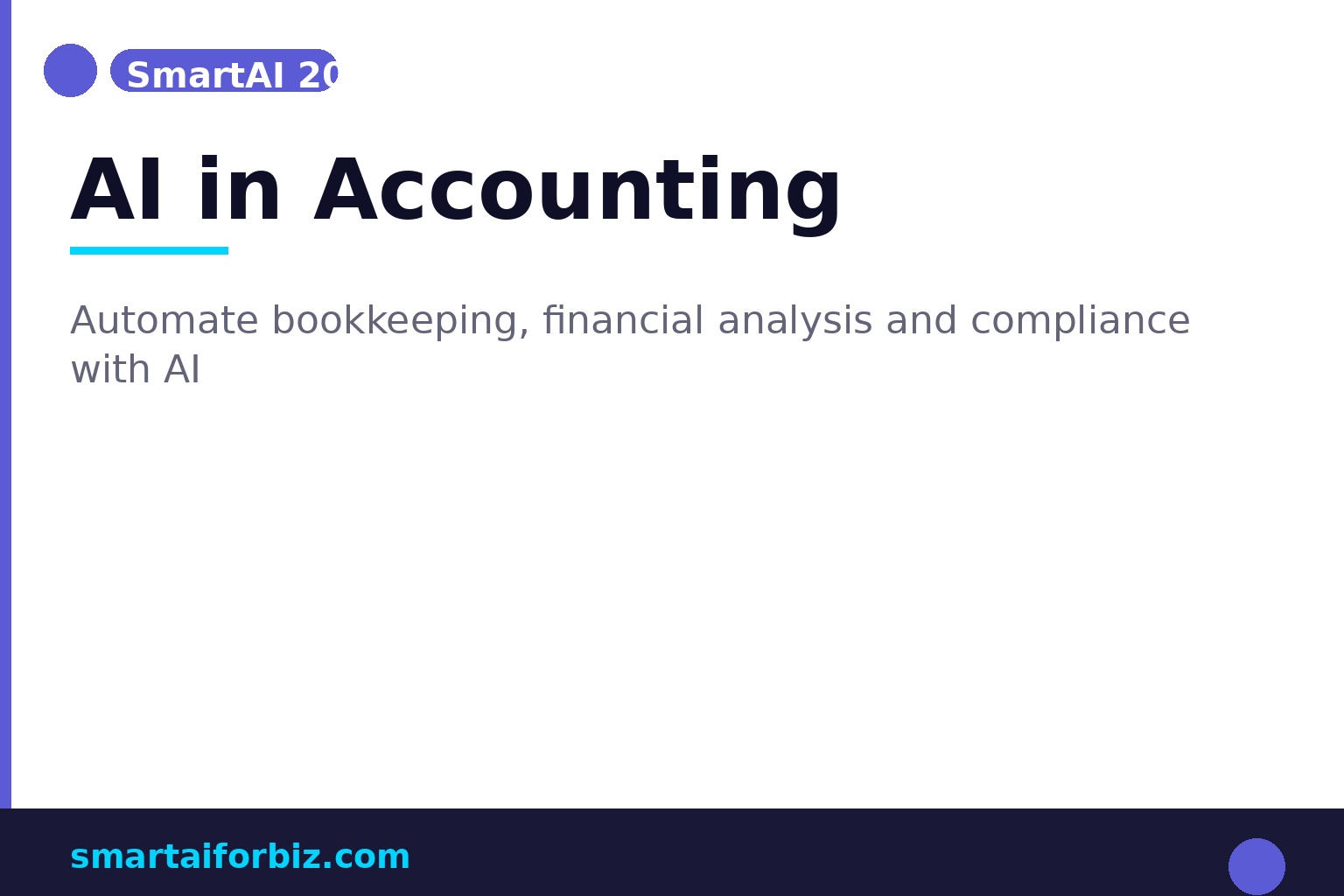 AI in Accounting 2026 — Automate Bookkeeping and Financial Analysis