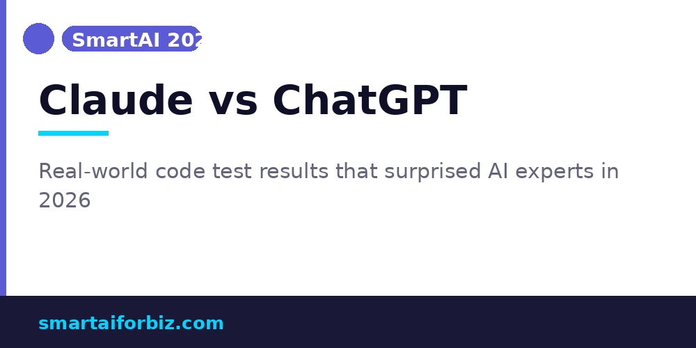 Claude vs ChatGPT: Real-World Code Test Results 2026 — smartaiforbiz.com