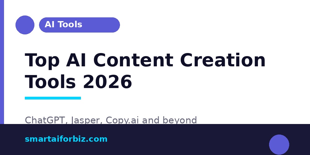 Top AI content creation tools 2026