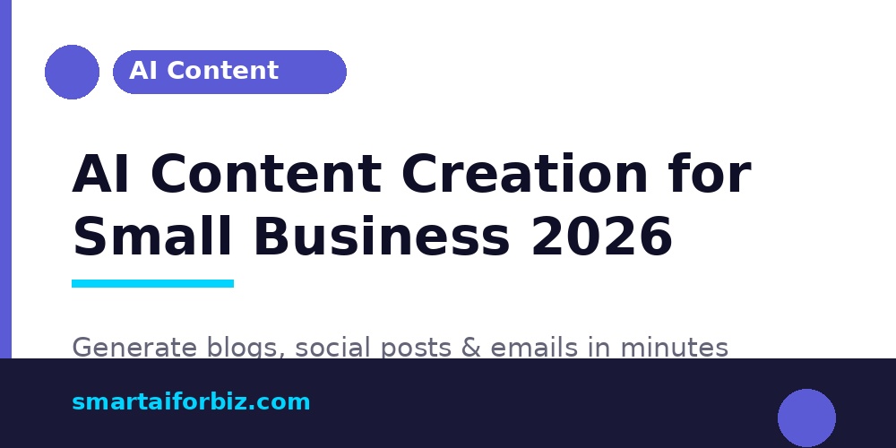 AI content creation tools for small business 2026