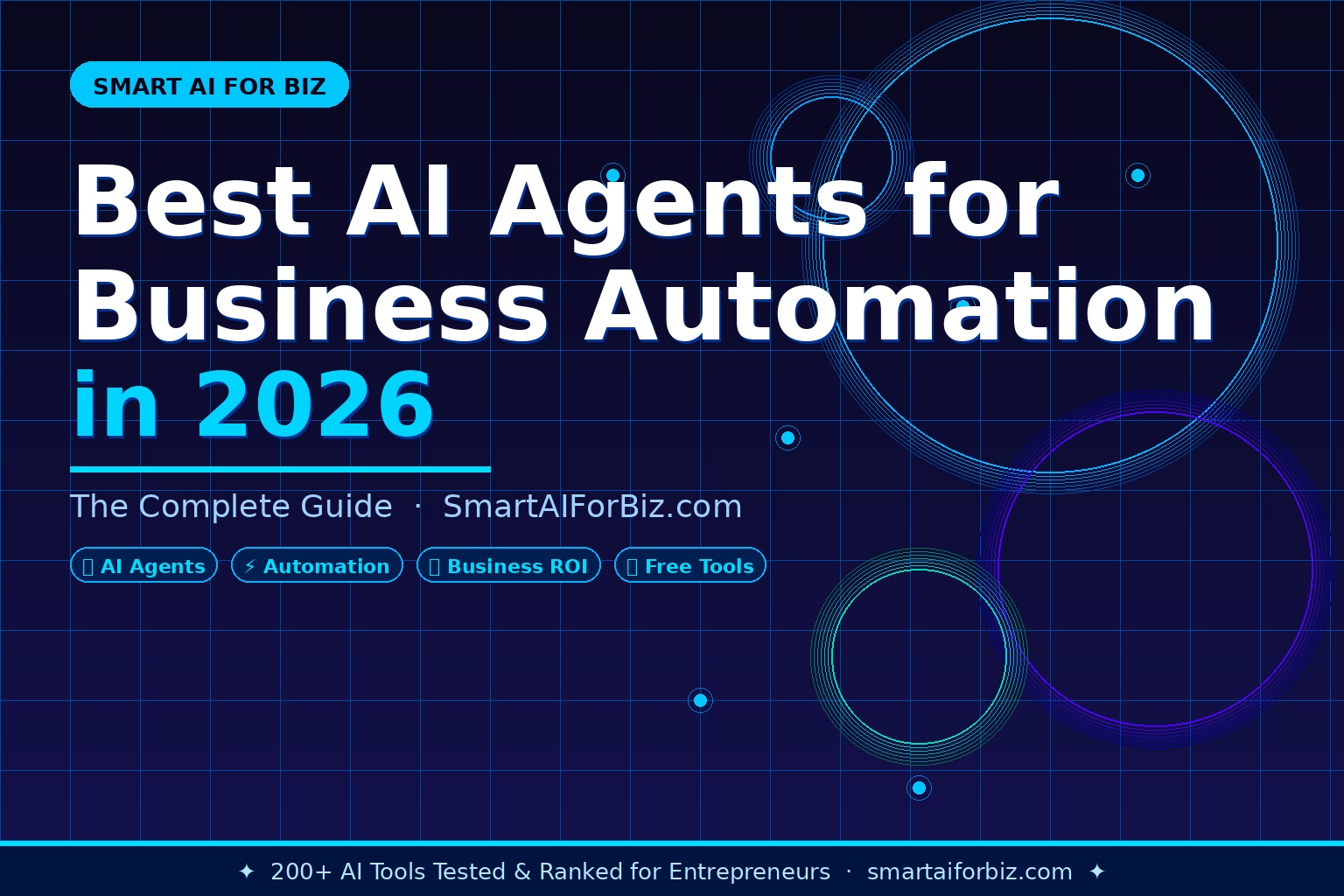 Best AI Agents for Business Automation 2026 — SmartAIForBiz.com