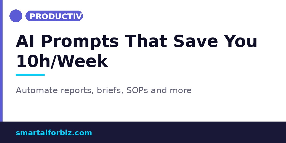 AI prompts for productivity and saving time