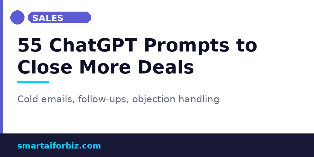 ChatGPT prompts for sales and closing deals