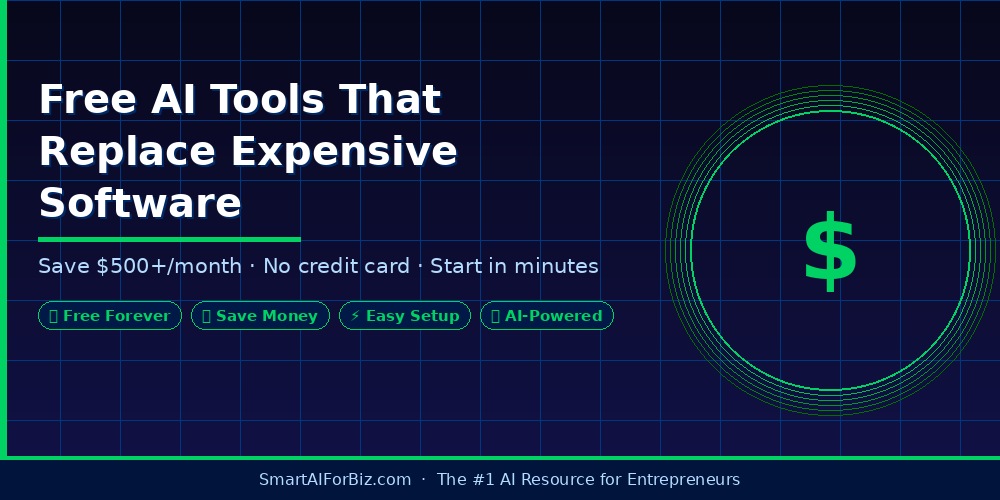 Free AI tools that replace expensive software for small business 2026