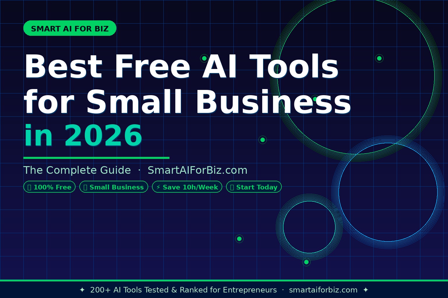 Best Free AI Tools for Small Business 2026 — SmartAIForBiz.com