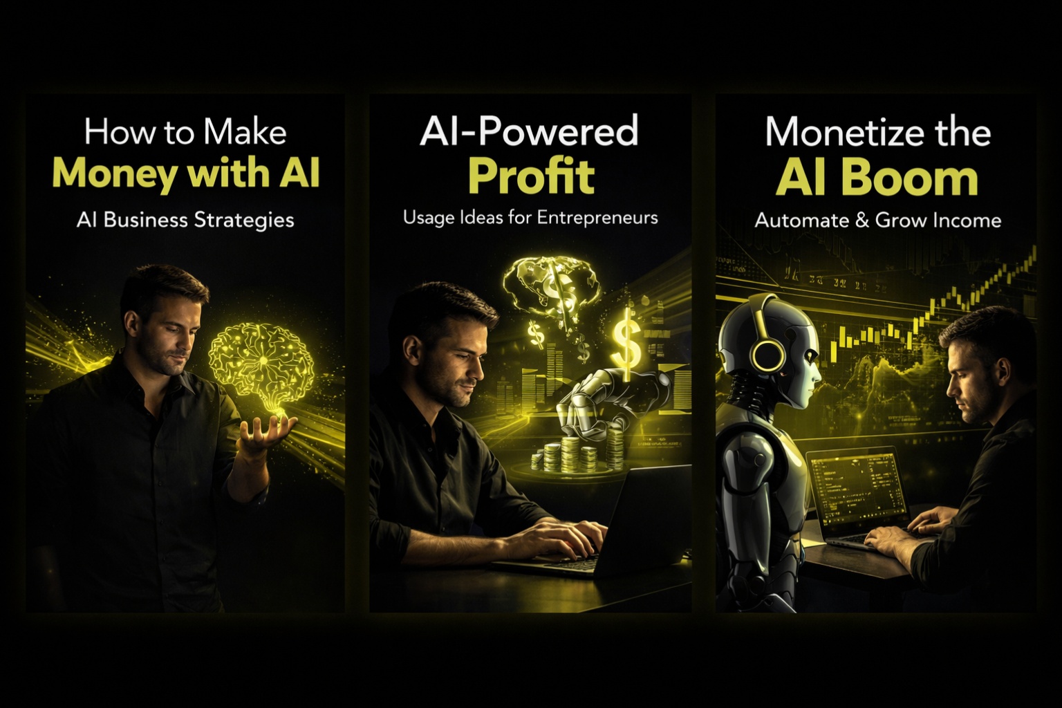 Person using AI tools on laptop to build an online business in 2026