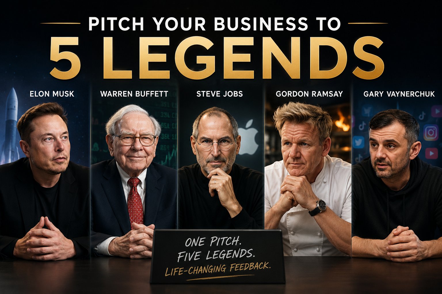 free ai business idea feedback tool — 5 legendary entrepreneur advisors