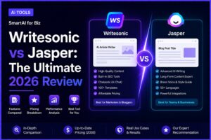 Writesonic vs Jasper : Which AI Writing Tool Is Actually Worth It?