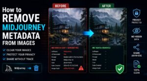 remove Midjourney metadata