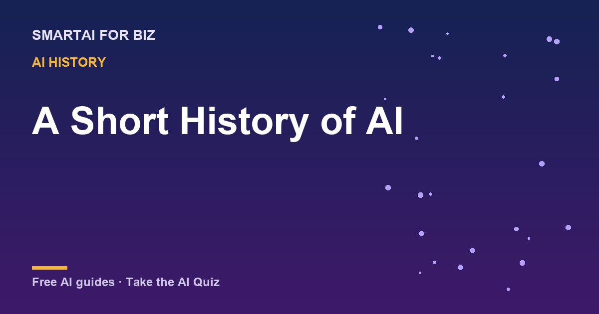 A Short History of AI — SmartAI For Biz AI guide